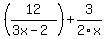 %2812%2F%283x-2%29%29+%2B+3%2F2x