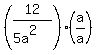 %2812%2F%285a%5E2%29%29%2A+%28a%2Fa%29+