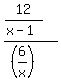 %2812%2F%28x-1%29%29%2F%28%286%2Fx%29%29
