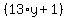 %2813%2Ay%2B1%29