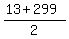 %2813+%2B+299%29%2F2