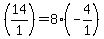 %2814%2F1%29=8%28-4%2F1%29