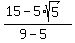 %2815-5%2Asqrt%285%29%29%2F%289-5%29