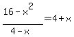 %2816-x%5E2%29%2F%284-x%29=4%2Bx