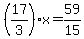 %2817%2F3%29x=59%2F15