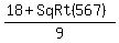 %2818%2BSqRt%28567%29%29%2F9