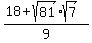 %2818%2Bsqrt%2881%29%2Asqrt%287%29%29%2F9