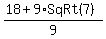 %2818+%2B+9%2ASqRt%287%29%29%2F9
