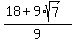 %2818+%2B+9%2Asqrt%287%29%29%2F9