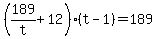 %28189%2Ft%2B12%29%28t-1%29=189