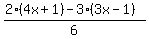 %282%284x%2B1%29-3%283x-1%29%29%2F6
