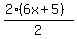 (2(6x+5))/2