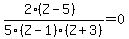 %282%28Z+-+5%29%29+%2F5%28Z-1%29%28Z%2B3%29+=+0
