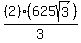 %282%29%28625sqrt%283%29%29%2F3