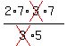 (2*7*cross(3)*7)/(cross(3)*5)