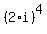 (2*i)^4