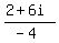 %282%2B6i%29%2F%28-4%29