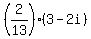 %282%2F13%29%283-2i%29