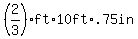 %282%2F3%29ft+%2A+10ft+%2A+.75in