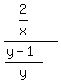 %282%2Fx%29%2F%28%28y-1%29%2Fy%29