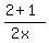 %282+%2B+1%29%2F%282x%29