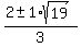 %282+%2B-+1%2Asqrt%2819%29%29%2F3