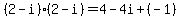 %282-i%29%282-i%29=4-4i%2B%28-1%29