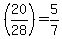 %2820%2F28%29=5%2F7