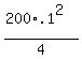 (200*.1^2)/4