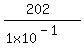 %28202%29%2F%281x10%5E%28-1%29%29