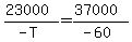 %2823000%29%2F%28-T%29=%2837000%29%2F%28-60%29