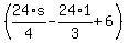 %2824%2As%2F4-24%2A1%2F3%2B6%29