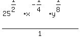 %2825%5E%281%2F2%29x%5E%28-1%2F4%29y%5E%281%2F8%29%29%2F1