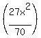 (27x^2/70)