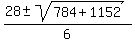 %2828+%2B-+sqrt%28784+%2B+1152%29%29%2F6