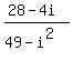 %2828+-+4i%29%2F%2849+-+i%5E2%29
