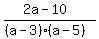 %282a-10%29%2F%28%28a-3%29%28a-5%29%29