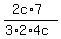(2c*7)/(3*2*4c)