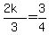 %282k%29%2F3=3%2F4