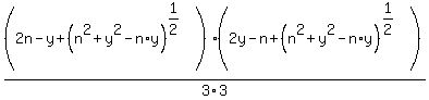 %282n-y%2B%28n%5E2%2By%5E2-n%2Ay%29%5E%281%2F2%29%29%2F3+%2A+%282y-n%2B%28n%5E2%2By%5E2-n%2Ay%29%5E%281%2F2%29%29%2F3