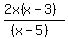 %282x%28x-3%29%29%2F%28%28x-5%29%29%29