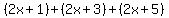 %282x%2B1%29%2B%282x%2B3%29%2B%282x%2B5%29
