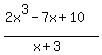 %282x%5E3+-+7x+%2B+10%29%2F%28x%2B3%29
