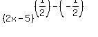 %282x-5%29%5E%28+%281%2F2%29+-%28-1%2F2%29%29