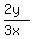 %282y%29%2F%283x%29