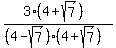 %283%284+%2B+sqrt%287%29%29%29%2F%28%284-sqrt%287%29%29%284%2Bsqrt%287%29%29%29