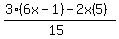 %283%286x-1%29-2x%285%29%29%2F%2815%29