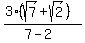 %283%28sqrt%287%29%2Bsqrt%282%29%29%29%2F%287-2%29