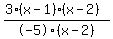 %283%28x-1%29%28x-2%29%29%2F-5%28x-2%29
