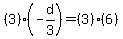 %283%29%28-d%2F3%29=%283%29%286%29